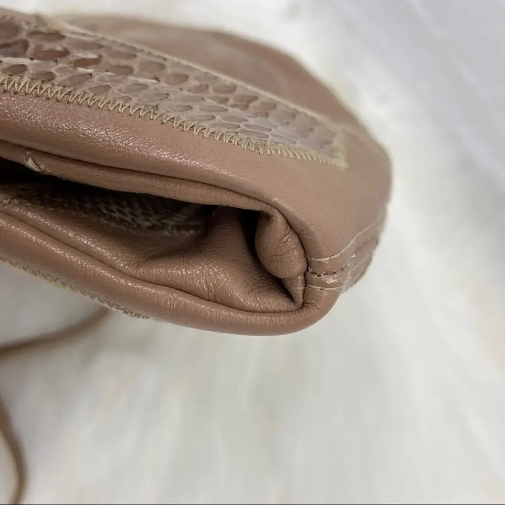 Vintage Bags by Varon shoulder/clutch leather patchwork